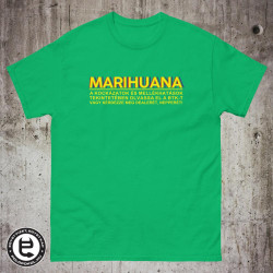 Marihuana kockázatok - férfi póló