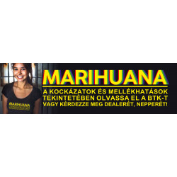 Marihuana kockázatok - férfi póló