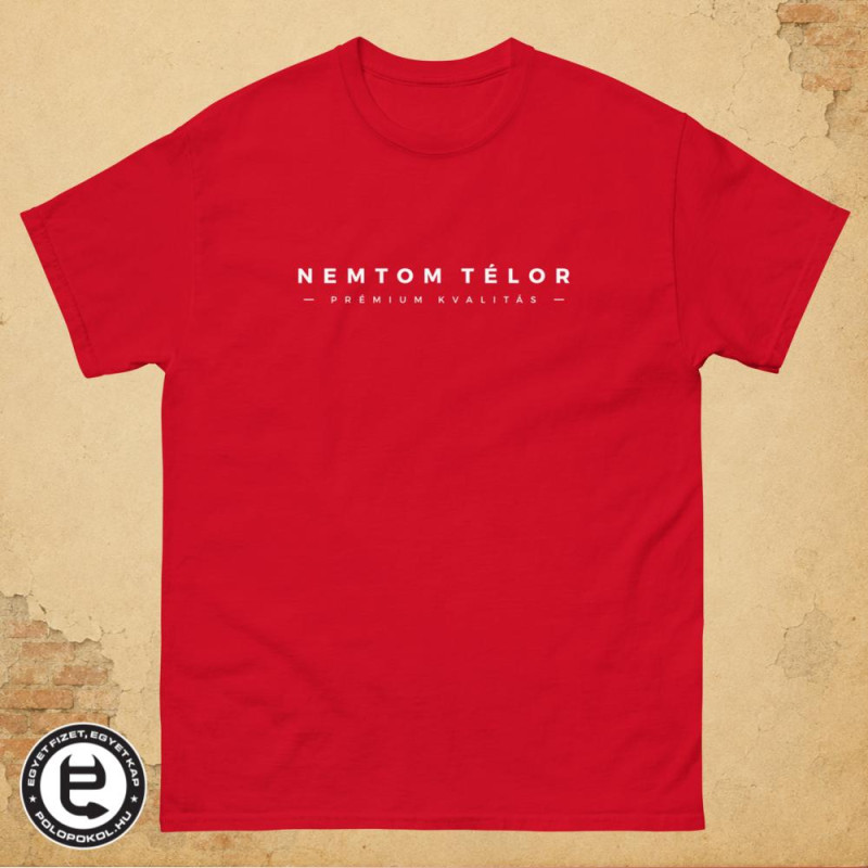 Nemtom Télor - férfi póló