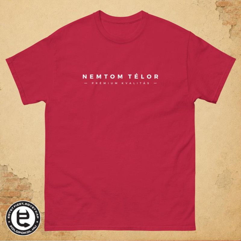 Nemtom Télor - férfi póló